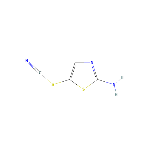 23056-10-2 5-THIOCYANATO-THIAZOL-2-YLAMINE chemical structure