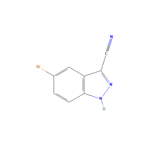 201227-39-6 5-Bromo-1H-indazole-3-carbonitrile chemical structure