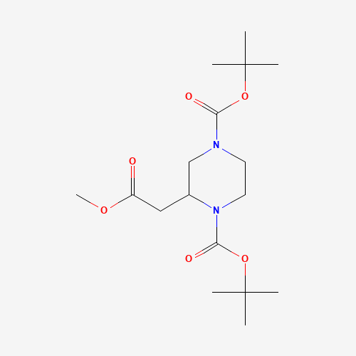 368441-99-0 METHYL 1,4-DI-BOC-PIPERAZINE-2-ACETATE chemical structure