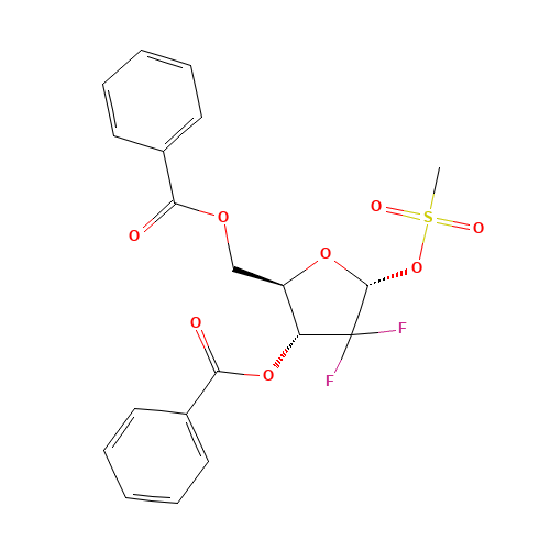 134877-42-2 2-Deoxy-2,2-difluoro-D-ribofuranose-3,5-dibenzoate-1-methanesulfonate chemical structure