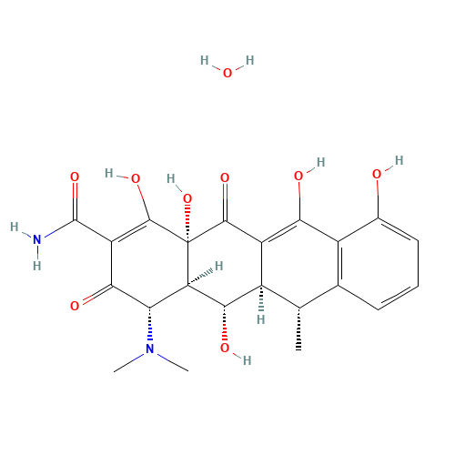 17086-28-1 Doxycycline monohydrate chemical structure