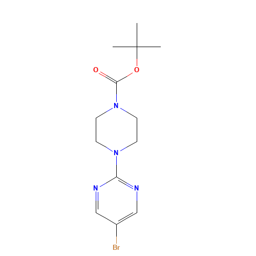 374930-88-8 5-BROMO-2-(4-BOC-PIPERAZIN-1-YL)PYRIMIDINE chemical structure