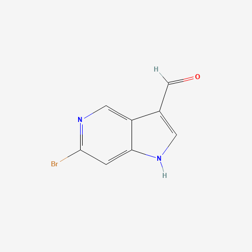 1000341-75-2 6-bromo-1H-pyrrolo[3,2-c]pyridine-3-carbaldehyde chemical structure