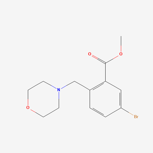 1131587-90-0 methyl 5-bromo-2-(morpholinomethyl)benzoate chemical structure