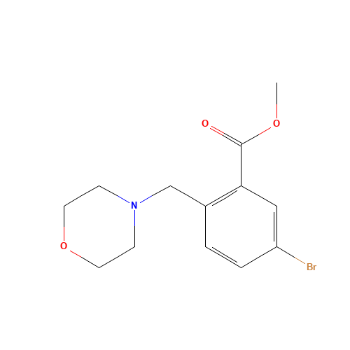 1131587-90-0 methyl 5-bromo-2-(morpholinomethyl)benzoate chemical structure