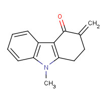 99614-64-9 1,2,3,9-TETRAHYDRO-9-METHTYL-3-METHYLENE-4H-CARBAZOL-4-ONE chemical structure