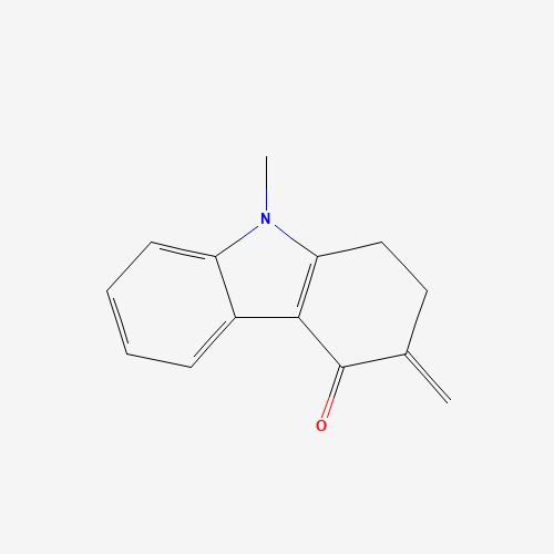 99614-64-9 1,2,3,9-TETRAHYDRO-9-METHTYL-3-METHYLENE-4H-CARBAZOL-4-ONE chemical structure