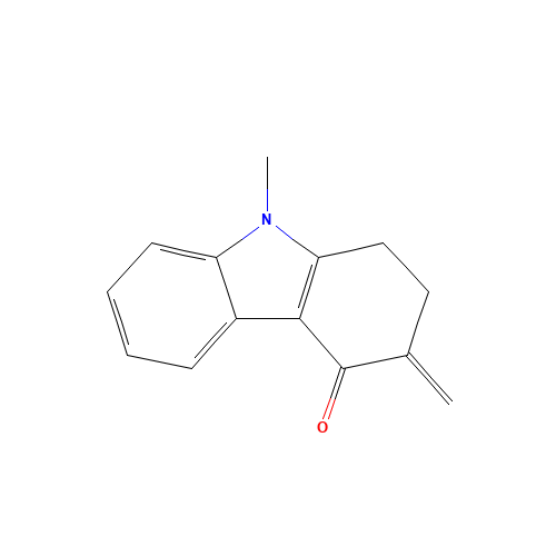 99614-64-9 1,2,3,9-TETRAHYDRO-9-METHTYL-3-METHYLENE-4H-CARBAZOL-4-ONE chemical structure
