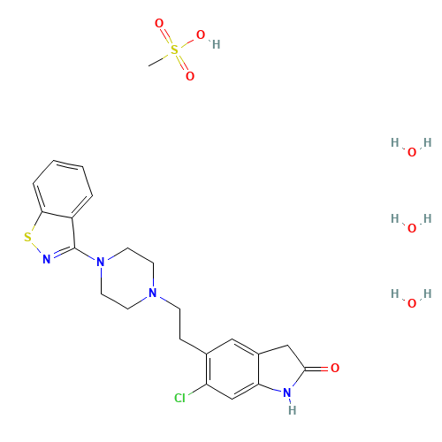 199191-69-0 Ziprasidone mesilate chemical structure
