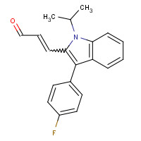 93957-50-7 (E)-3-[3'-(4'-Fluorophenyl)-1'-(1'-methylethyl)-1H-indol-2'-yl]-2-propnal chemical structure