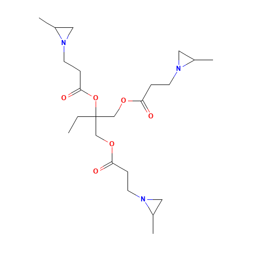 64265-57-2 Trimethylolpropane tris(2-methyl-1-aziridinepropionate) chemical structure