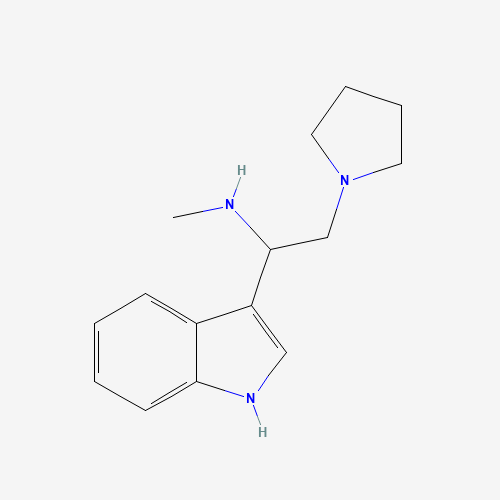 885951-05-3 [1-(1H-INDOL-3-YL)-2-PYRROLIDIN-1-YL-ETHYL]-METHYL-AMINE chemical structure