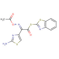 104797-47-9 S-2-BENZOTHIAZOLYL (Z)-2-(5-AMINO-1,2,4-THIADIAZOL-3-YL)-2-METHOXYIMINO THIOACETATE chemical structure