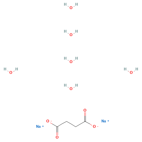 6106-21-4 Disodium succinate hexahydrate chemical structure