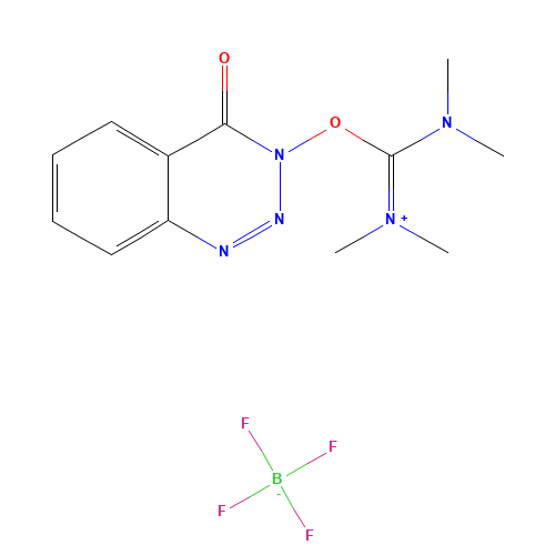 125700-69-8 N,N,N',N'-Tetramethyl-O-(3,4-dihydro-4-oxo-1,2,3-benzotriazin-3-yl)uronium tetrafluoroborate chemical structure