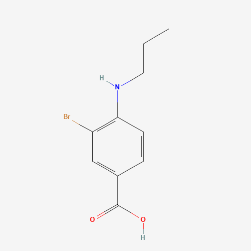 855592-12-0 3-bromo-4-(propylamino)benzoic acid chemical structure