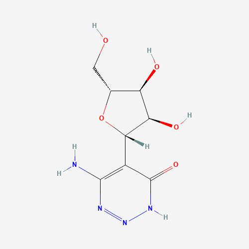 12679-86-6 6-amino-5-[(2S,3S,4R,5R)-3,4-dihydroxy-5-(hydroxymethyl)oxolan-2-yl]-1H-triazin-4-one chemical structure