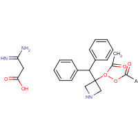170749-59-4 3-Amino-3-iminopropanoic acid 1-(diphenylmethyl)-3-azetidinyl ester acetate chemical structure