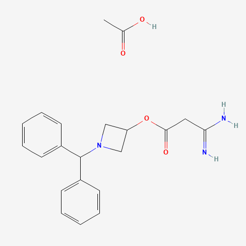 170749-59-4 3-Amino-3-iminopropanoic acid 1-(diphenylmethyl)-3-azetidinyl ester acetate chemical structure