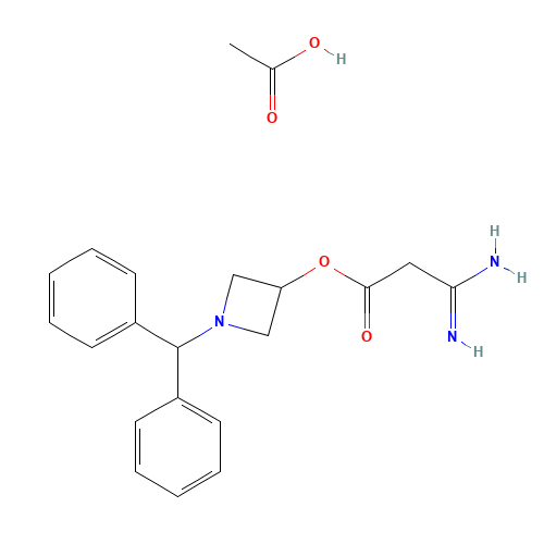 170749-59-4 3-Amino-3-iminopropanoic acid 1-(diphenylmethyl)-3-azetidinyl ester acetate chemical structure
