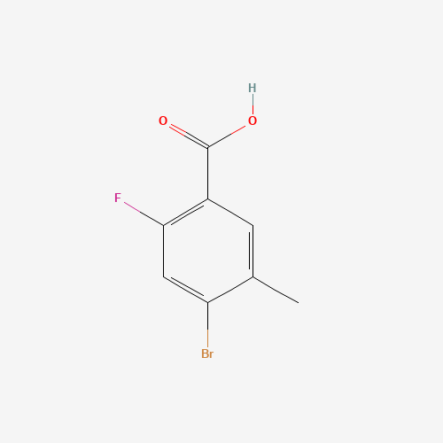 415965-24-1 4-BROMO-2-FLUORO-5-METHYLBENZOIC ACID chemical structure