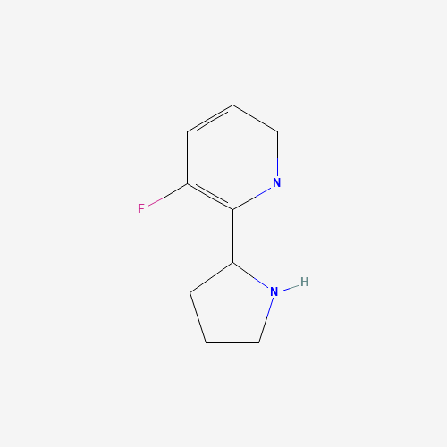 1150617-84-7 3-fluoro-2-(pyrrolidin-2-yl)pyridine chemical structure