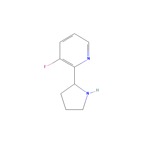1150617-84-7 3-fluoro-2-(pyrrolidin-2-yl)pyridine chemical structure