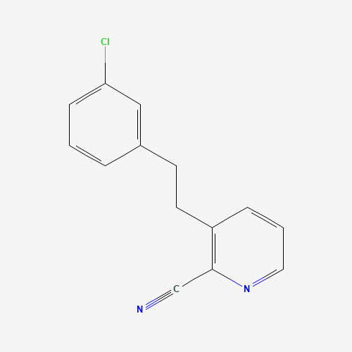 31255-57-9 3-[2-(3-Chlorophenyl)ethyl]-2-pyridinecarbonitrile chemical structure