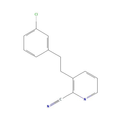31255-57-9 3-[2-(3-Chlorophenyl)ethyl]-2-pyridinecarbonitrile chemical structure