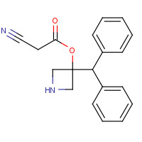 116574-14-2 2-Cyanoacetic acid 1-(diphenylmethyl)-3-azetidinyl ester chemical structure
