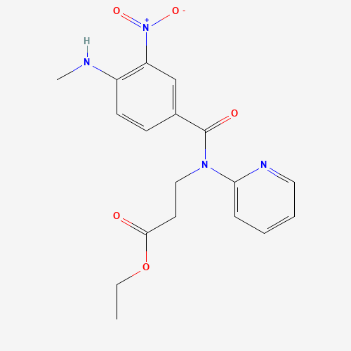 429659-01-8 ETHYL N-[4-(METHYLAMINO)-3-NITROBENZOYL]-N-PYRIDIN-2-YL-SS-ALANINATE chemical structure
