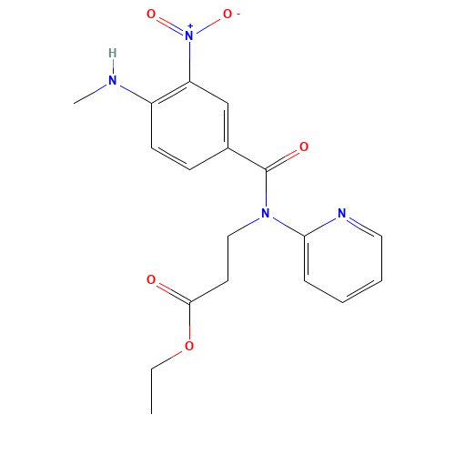 429659-01-8 ETHYL N-[4-(METHYLAMINO)-3-NITROBENZOYL]-N-PYRIDIN-2-YL-SS-ALANINATE chemical structure