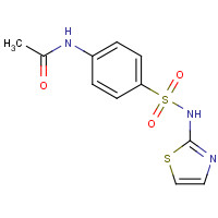 127-76-4 4'-(thiazol-2-ylsulphamoyl)acetanilide chemical structure