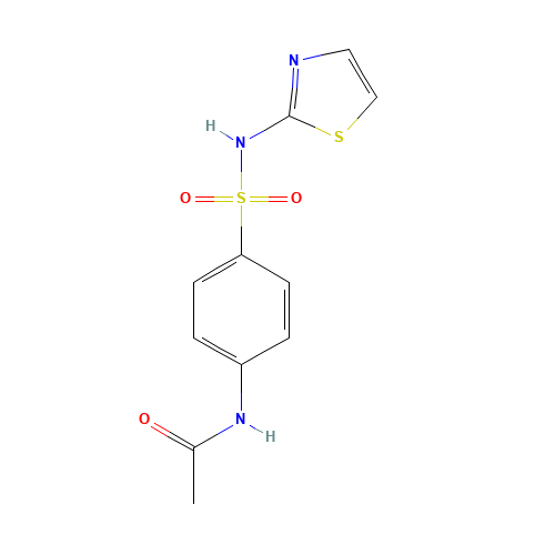 127-76-4 4'-(thiazol-2-ylsulphamoyl)acetanilide chemical structure