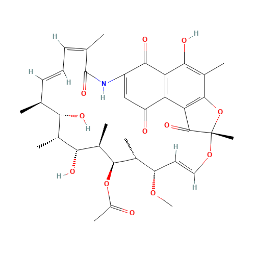 13553-79-2 1,4-Dideoxy-1,4-dihydro-1,4-dioxo-rifamycin chemical structure