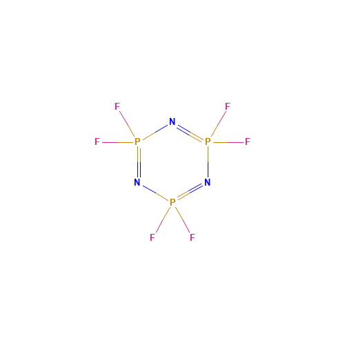 15599-91-4 HEXAFLUOROCYCLOTRIPHOSPHAZENE chemical structure