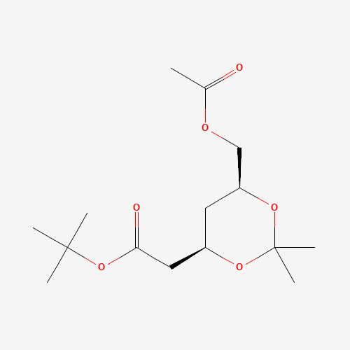 154026-95-6 tert-Butyl (4R-cis)-6-[(acetyloxy)methyl]-2,2-dimethyl-1,3-dioxane-4-acetate chemical structure