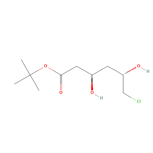 154026-93-4 Hexanoic acid,6-chloro-3,5-dihydroxy-,1,1-dimethylethyl ester,(3R,5S)- chemical structure