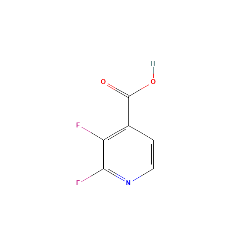851386-31-7 2,3-Difluoropyridine-4-carboxylic acid chemical structure