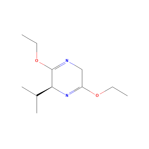 134870-62-5 (S)-2,5-Dihydro-3,6-diethoxy-2-isopropylpyrazine chemical structure