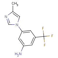 641571-11-1 3-(4-Methyl-1H-imidazol-1-yl)-5-(trifluoromethyl)aniline chemical structure