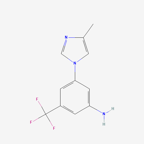 641571-11-1 3-(4-Methyl-1H-imidazol-1-yl)-5-(trifluoromethyl)aniline chemical structure