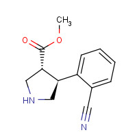 203512-37-2 Trans-methyl 4-(2-cyanophenyl)pyrrolidine-3-carboxylate chemical structure