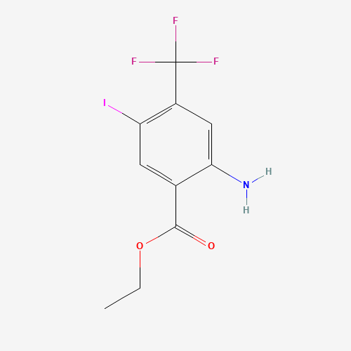 1131587-57-9 ethyl 2-amino-5-iodo-4-(trifluoromethyl)benzoate chemical structure