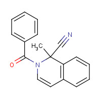 16576-32-2 2-Benzoyl-1,2-dihydro-1-methyl-1-isoquinolinecarbonitrile chemical structure