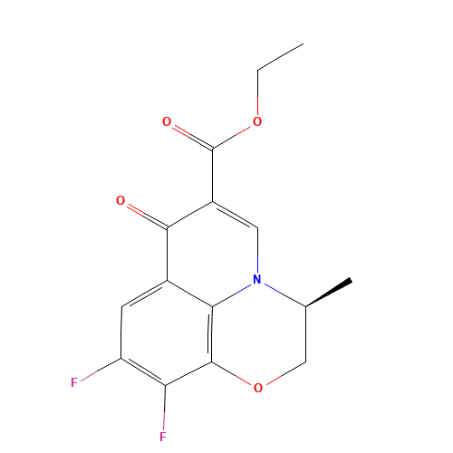 106939-34-8 Ethyl (S)-9,10-difluoro-3-methyl-7-oxo-2,3-dihydro-7H-pyrido[1,2,3-de]-1,4-benzoxazine-6-carboxylate chemical structure