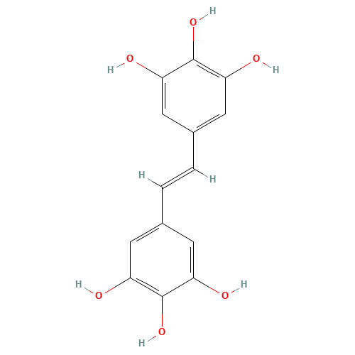 637776-83-1 5,5'-(1E)-1,2-Ethenediylbis-1,2,3-benzenetriol chemical structure