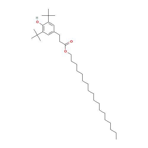 2082-79-3 Octadecyl 3-(3,5-di-tert-butyl-4-hydroxyphenyl)propionate chemical structure