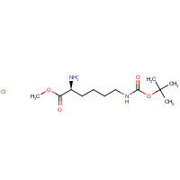 2389-48-2 N-Boc-L-lysine methyl ester hydrochloride chemical structure