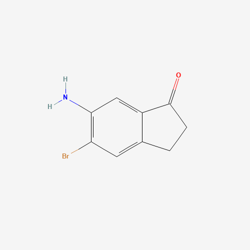 723760-71-2 6-AMINO-5-BROMO-2,3-DIHYDRO-1H-INDEN-1-ONE chemical structure